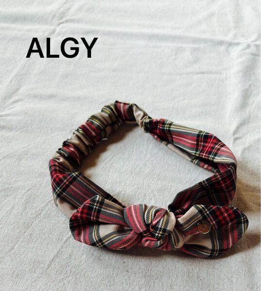 ALGY ヘアバンド タータンチェック