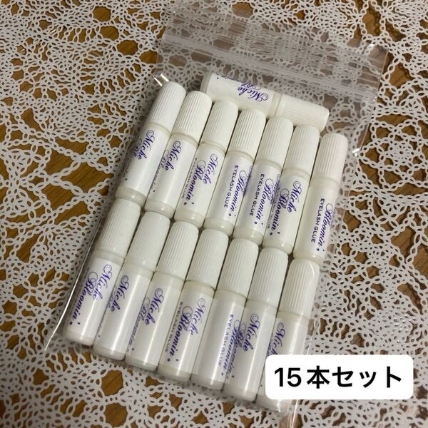 DAISO アイラッシュ つけま のり グルー 15本セット おまけ付き