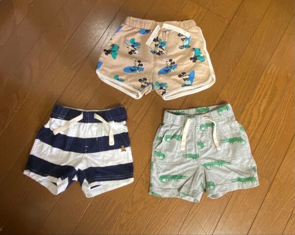babyGAP、H&M、ボトムス3点セット ショートパンツ 70㎝ 75㎝ 80㎝