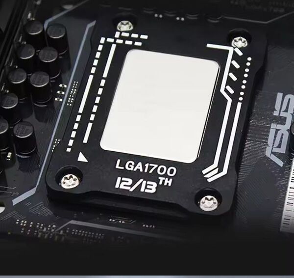 マウントプレート ブラックLGA1700 CPUブラケット、曲げ防止固定フレーム キックスタンド