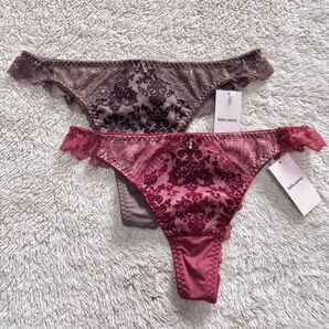 【tutuanna】豪華 ダマスク柄 レースTバック 2枚セット 新品