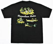 YTS80東洋Sハワイアン フラ キヒキヒHawaiian HulaフラガールKihi Kihi半袖TシャツUSA製SUN SURFサンサーフ 色黒_画像4