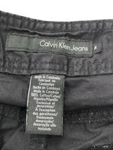 Calvin Klein Jeans/カルバンクライン　8分丈カンフーパンツ　サイズ表記8 黒色　5ポケット　アメリカ買い付け品古着薄手コットンパンツ_画像3