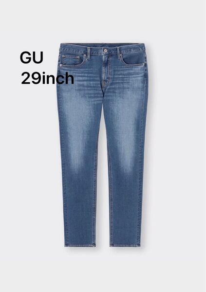 ジーユー GU ウルトラストレッチスキニージーンズ ブルー 29inch デニムパンツ ストレッチ ジーンズ パンツ スキニー