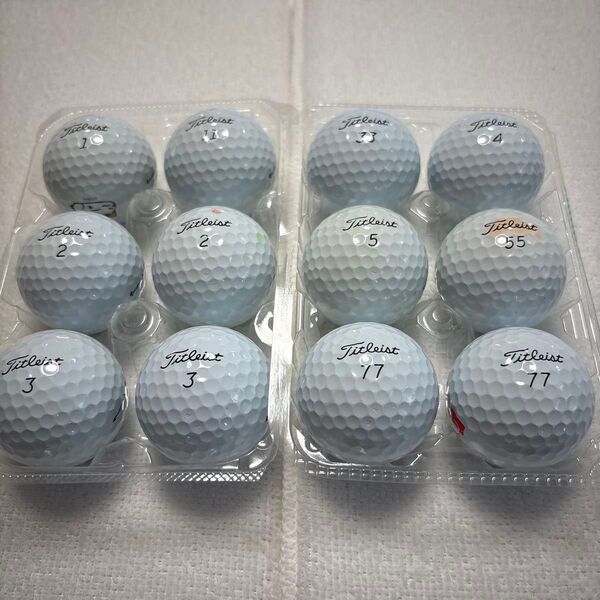 【美品】タイトリスト PROV1 ロストボール12球