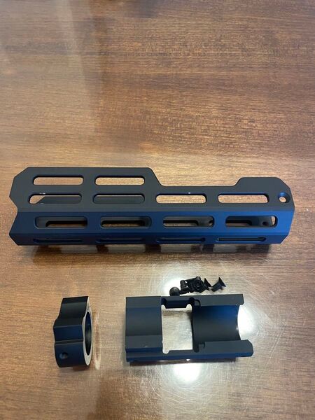 s&t製 M870ショットガン用 M LOK フォアエンド ブラック 金属製