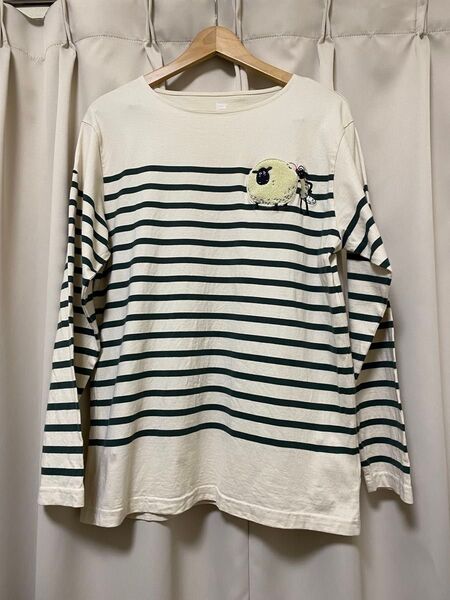☆美品☆LひつじのショーンDesign Tshirts Store graniphボーダー長袖Tシャツ2020メンズ