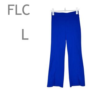 FLC カラーパンツ フレアパンツ ボトムス センタースリットあり L