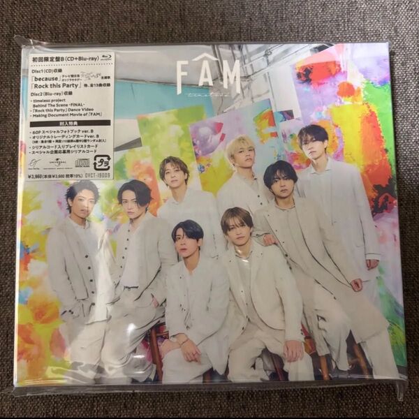 timelesz FAM初回盤B(CD +Blu-ray)