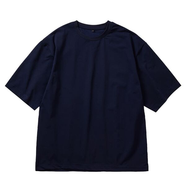 氷撃冷感-10℃プレミアムTシャツ LL ワークマンColors限定 ネイビー 値引き不可