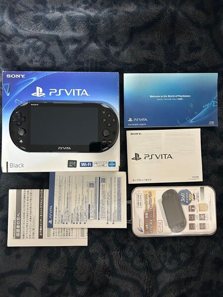 PSVita 2000 本体 完品美品 32g SD ガラスフィルム付き PSVITA PCH-2000 ブラック