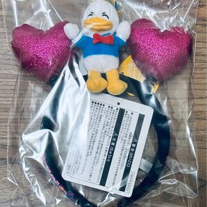 ディズニー ドナルド カチューシャ パルパルーザ ハート クワッキー ダック