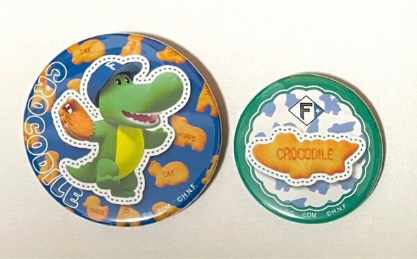ワニ 日本ハムファイターズ たべっ子どうぶつ 缶バッジ