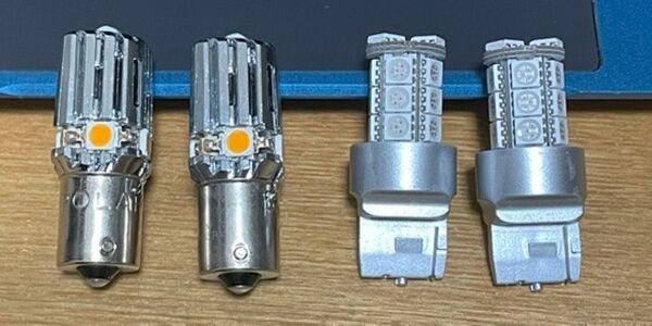 valenti polarg LED T20 S25ピン角違い セット アンバー kei ワゴンR アルト