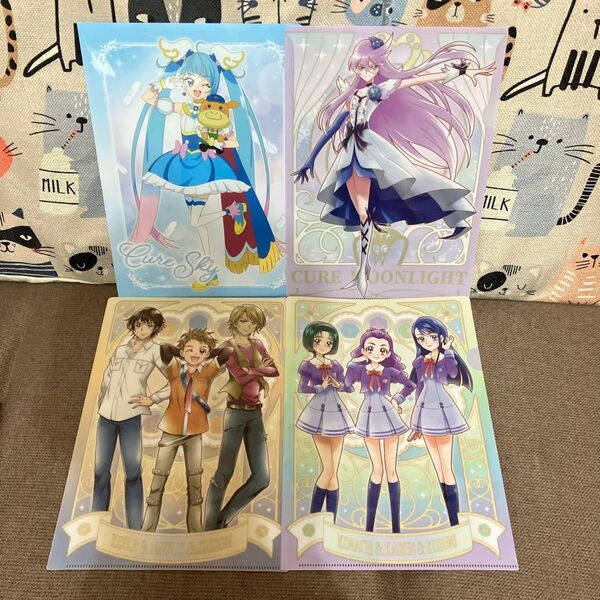 プリキュア クリアファイル セット yesプリキュア5gogo オールスターズ ファイル キュアスカイ キュアムーンライト