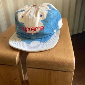 2016SS supreme campcap デニム ブリーチ USA製 フリーサイズ newyork シュプリーム キャップ