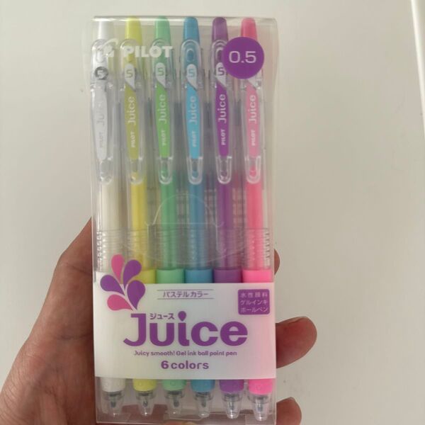 PILOT Juice ゲルインキボールペン パステルカラー 6色セット 0.5mm
