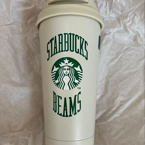 BEAMS リサイクルステンレスTOGOロゴタンブラー College Design 473ml ベージュ