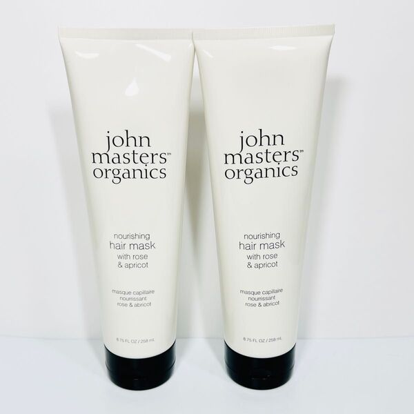 【未使用】john masters organics ジョンマスター ヘアトリートメントセット ローズ&アプリコット 2本セット