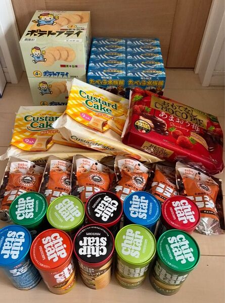 お菓子まとめてセット チップスター チョコパイ たべっ子水族館 サンマルク チョコラスク ポテトフライ