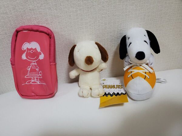PEANUT スヌーピーぬいぐるみマスコット ルーシー ポーチ スニーカー ぬいぐるみ キーホルダー まとめ売り