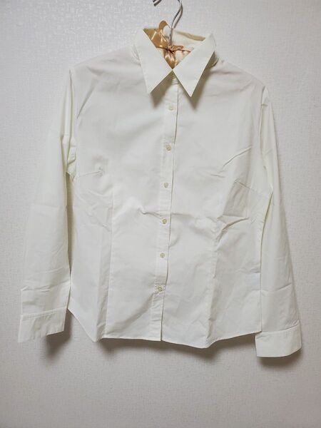 ユニクロ ワイシャツ ブラウス XL 白 ホワイト リクルート 就活 長袖 シャツ トップス