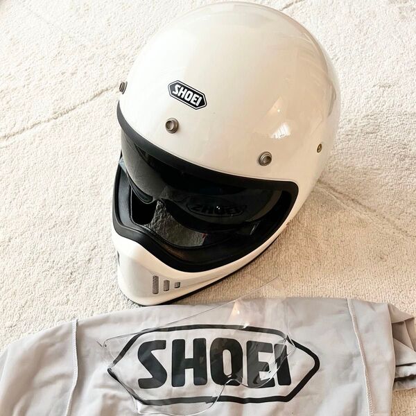 SHOEI EX-ZERO ヘルメット ホワイト クリアシールド付属