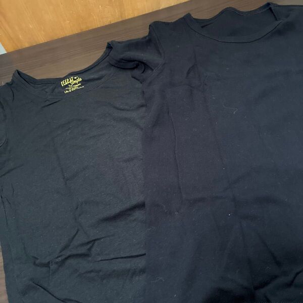 KEEP it Simple トップバリュー黒Tシャツ 2枚セット150cmサイズC6