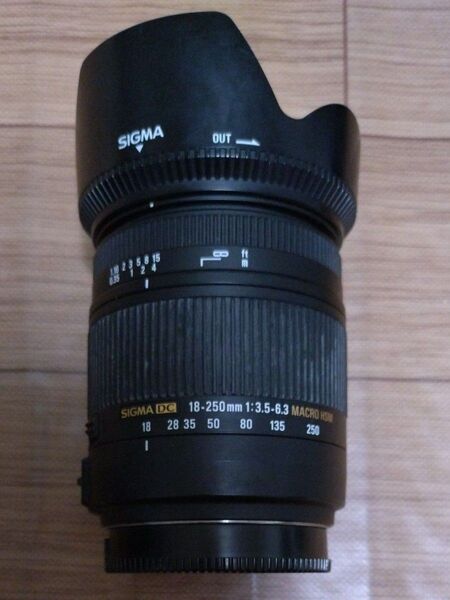 【ジャンク】SIGMA 18-250mm F3.5-6.3 DC MACRO HSM ソニーAマウント