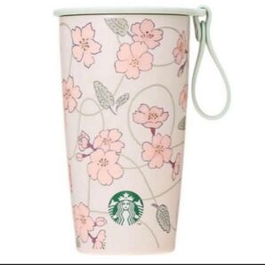 スタバ SAKURA2024ストラップカップシェイプステンレスボトル355ml STARBUCKS タンブラー 桜 さくら サクラ