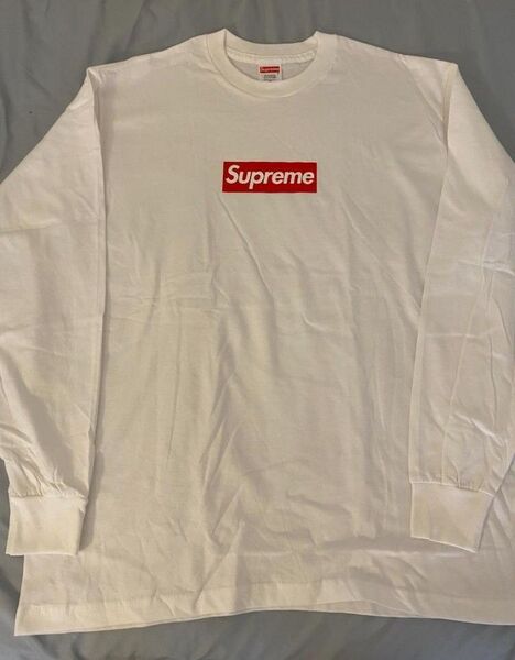 新品未試着Supreme Box Logo L/S Tee White Medium