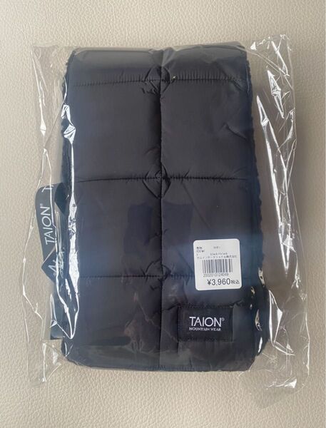 TAION タイオン マウンテンリバーシブルダウン×ボアマフラー BLACKX BLACK