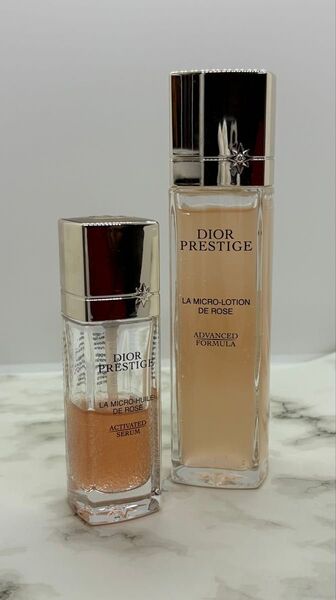 ★2点セット★ DIOR プレステージ マイクロ ローション ド ローズ & マイクロ ユイル R セラム