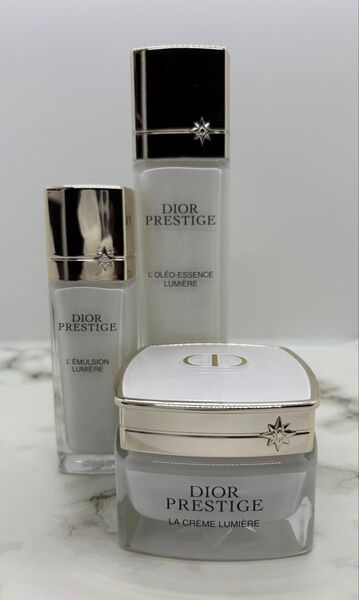 3点セット!DIOR プレステージ ホワイト オレオ ローション、リンクル エマルジョン、ラ クレーム ルミエール N