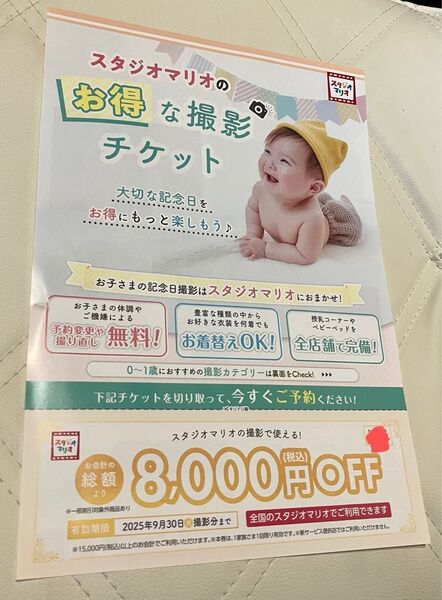 スタジオマリオ 割引券 おまけシールたくさんあり