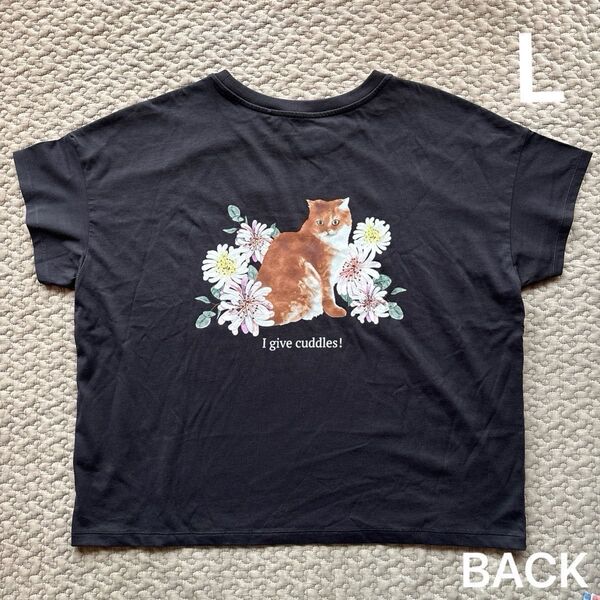 新品未使用 ユニクロ ポール&ジョー Tシャツ 半袖 Lサイズ 猫 Paul&Joe コラボ トップス レディース