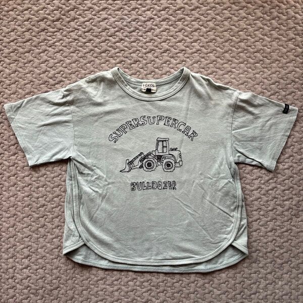 【120cm】F.O.KIDS 半袖Tシャツ ブルドーザー キッズ 子供 男の子 エフオーキッズ