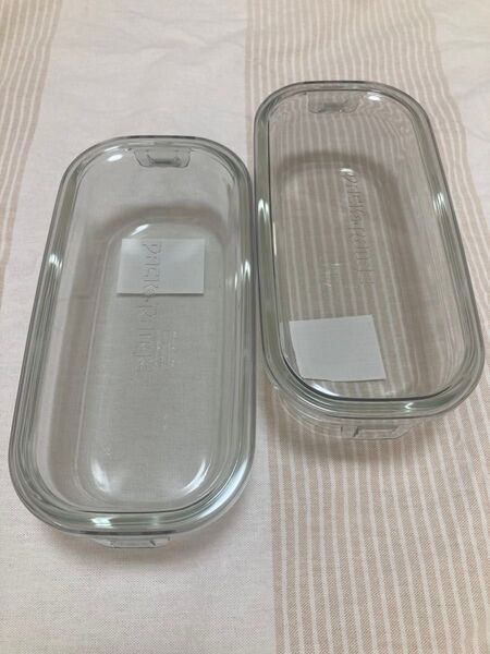 iwakiイワキ耐熱ガラス 保存容器 クールグレー 2個セット パック&レンジ iwaki 耐熱ガラス