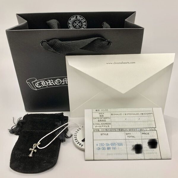 CH CROSS BABY FAT インボイスコピー他付属品完備 ペンダント シルバー925