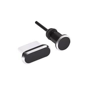 限定特価 タイプC Type-C USB-C コネクタカバー イヤホンジャックセット スマホ タブレット ブラック