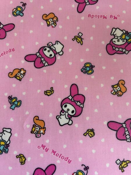 サンリオ マイメロディ うさぎ ウサギ リス ネズミ 生地 ハンドメイド 手芸