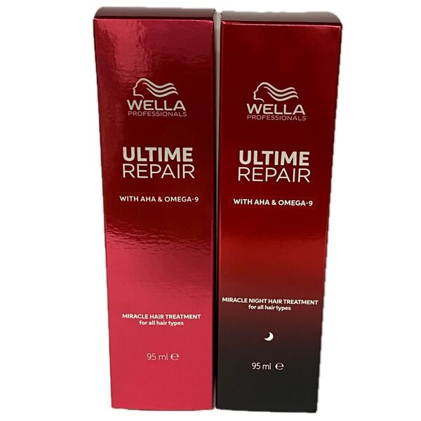 ウエラアルタイムリペア ミラクルヘアトリートメント (ミストタイプ )95ml ×1本&ナイトトリートメント(ミルクタイプ)×1本