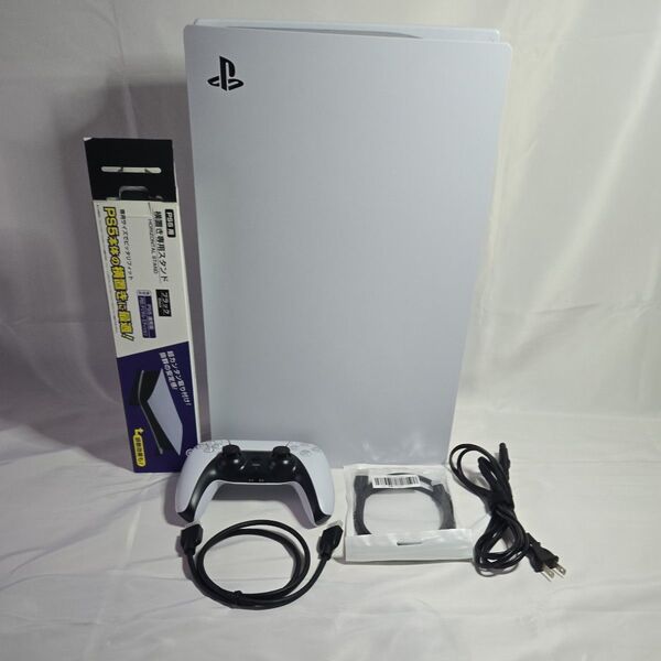 PlayStation5 CFI-1100A01ドライブ搭載 本体 コントローラ横置きスタンド付き 動作確認済み 箱なしです。