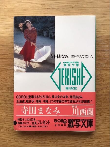 激写文庫 寺田まなみ 写真集 GORO特別編集 篠山紀信 小学館