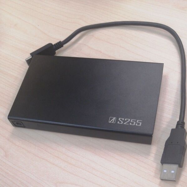 AREA S255 ポータブルHDD 外付けハードディスクケイス
