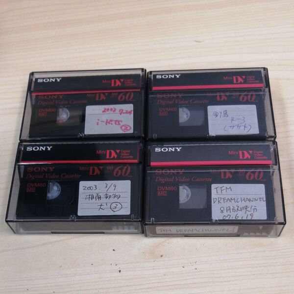 SONY MiniDVカセットテープ 4本セット DVM60