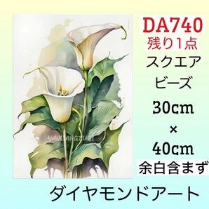 DA740☆ダイヤモンドアートキット☆ホワイトカラー
