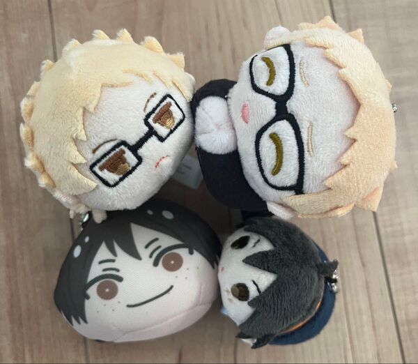 ハイキュー 月島蛍山口忠ミニぬいぐるみ4個セット