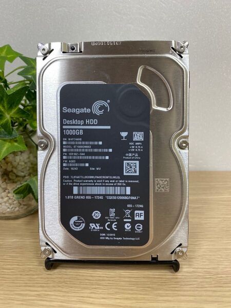 3.5インチ HDD 1TB Apple純正 使用時間:852H 正常動作品
