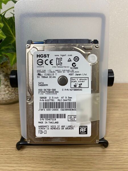 2.5インチ HDD 500GB Apple純正 HGST 使用時間:4563H 正常動作品 06191